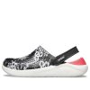 Crocs Lite Ride Hyper květinové dřeváky „Black White Red“ 205848-97J