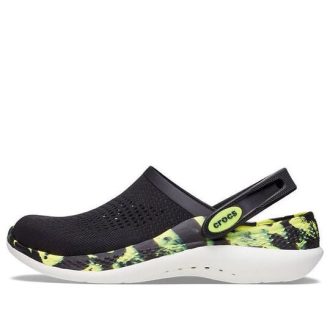 Crocs LiteRide 2.0 Clog „Black Neon Yellow“ 207634-02K