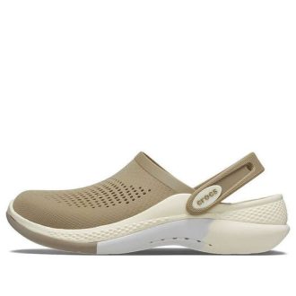 Crocs LiteRide 360  Ombre mramorované dřeváky „Khaki Bone“ 208281-2YI