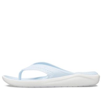 Crocs LiteRide Beach útulné stylové unisex světle modré pantofle 205182-4KA