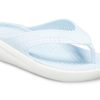 Crocs LiteRide Beach útulné stylové unisex světle modré pantofle 205182-4KA