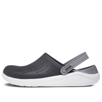 Crocs LiteRide Boty Sandály Černá kouřově šedá Unisex 204592-05M
