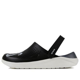 Crocs LiteRide LOGO Crocs Hollow Out Unisex černé sandály „Black White“ 205893-066