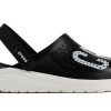 Crocs LiteRide LOGO Crocs Hollow Out Unisex černé sandály „Black White“ 205893-066