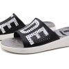 Crocs LiteRide LOGO Unisex černé pantofle „Black White“ 205562-066
