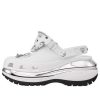 Crocs Mega Crush Clogs „White Silver“ 209357-100