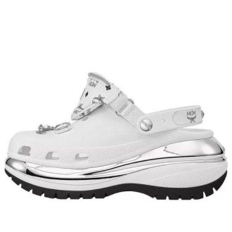 Crocs Mega Crush Clogs „White Silver“ 209357-100