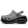 Crocs Mega Crush reflexní dřeváky „Grey Black“ 209172-1LP