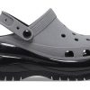 Crocs Mega Crush reflexní dřeváky „Grey Black“ 209172-1LP