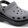 Crocs Mega Crush reflexní dřeváky „Grey Black“ 209172-1LP