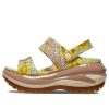 Crocs Mega Crush Retro květinové sandály „Vanilla Cork“ 208966-1LQ