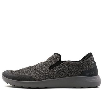Crocs Outdoor Lehký Prodyšný Útulný Athleisure Neformální sportovní obuv Černá Šedá „Černá Šedá“ 203977-05M