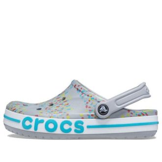 Crocs Printing Beach Unisex Šedomodré sandály „Grey Blue“ 206232-0ES