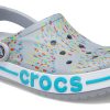 Crocs Printing Beach Unisex Šedomodré sandály „Grey Blue“ 206232-0ES