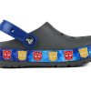 Crocs (PS) CFL Transformers Bnd Lt Slate Graffiti Outdoor Casual Grey Sandals 205501-0DA