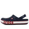 Crocs (PS) Corcband Bold Logo Minimalistické Ležérní Modré červené sandály „Blue Red“ 206022-4CC
