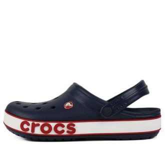 Crocs (PS) Corcband Bold Logo Minimalistické Ležérní Modré červené sandály „Blue Red“ 206022-4CC