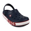 Crocs (PS) Corcband Bold Logo Minimalistické Ležérní Modré červené sandály „Blue Red“ 206022-4CC