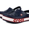 Crocs (PS) Corcband Bold Logo Minimalistické Ležérní Modré červené sandály „Blue Red“ 206022-4CC