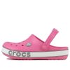Crocs (PS) Crocband Bold Logo Outdoor Flat Heel Minimalistické Sportovní Růžové sandály 206022-65Y