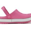Crocs (PS) Crocband Bold Logo Outdoor Flat Heel Minimalistické Sportovní Růžové sandály 206022-65Y