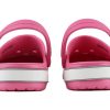 Crocs (PS) Crocband Bold Logo Outdoor Flat Heel Minimalistické Sportovní Růžové sandály 206022-65Y