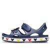 Crocs (PS) Funny Mickey Venkovní suchý zip s otevřenou špičkou na ploché patě Sportovní sytě modré sandály 206171-410