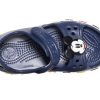 Crocs (PS) Funny Mickey Venkovní suchý zip s otevřenou špičkou na ploché patě Sportovní sytě modré sandály 206171-410