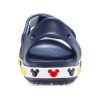 Crocs (PS) Funny Mickey Venkovní suchý zip s otevřenou špičkou na ploché patě Sportovní sytě modré sandály 206171-410