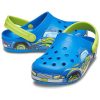 Crocs (PS) Funny Pattern Sportovní modré sandály s plochým podpatkem 207074-4JL