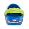 Crocs (PS) Funny Pattern Sportovní modré sandály s plochým podpatkem 207074-4JL