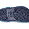 Crocs (PS) Funny Shark Pattern Outdoor Flat Heel Sports Deep Blue Sandals 207070-410