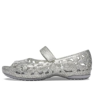 Crocs (PS) Isabella Flower Flat „Silver“ 205461-040