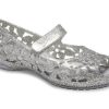 Crocs (PS) Isabella Flower Flat „Silver“ 205461-040