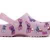 Crocs (PS) Klasický dřevák Butterfly Pattern Outdoor Flat Heel Sportovní Růžové sandály 206414-6GD