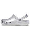 Crocs (PS) Klasický kovový dřevák „Silver Metallic“ 209196-0P1