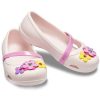 Crocs (PS) Lina Charm Flat Flowers Pale Pink Sandály 205529-6PI