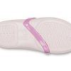 Crocs (PS) Lina Charm Flat Flowers Pale Pink Sandály 205529-6PI
