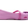 Crocs (PS) Lina ploché malé ležérní růžové sandály 205040-6I2
