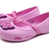 Crocs (PS) Lina ploché malé ležérní růžové sandály 205040-6I2