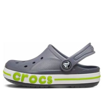 Crocs (PS) Malé Crocs Venkovní plážové sporty Šedozelené sandály „Grey Green“ 205100-025
