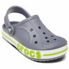 Crocs (PS) Malé Crocs Venkovní plážové sporty Šedozelené sandály „Grey Green“ 205100-025