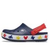 Crocs (PS) Mickey Outdoorové sportovní sandály na plochém podpatku tmavě modré 207077-410