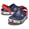 Crocs (PS) Mickey Outdoorové sportovní sandály na plochém podpatku tmavě modré 207077-410