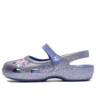 Crocs (PS) Outdoorové ploché podpatky lesklé sportovní modré sandály 206370-434