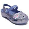Crocs (PS) Outdoorové ploché podpatky lesklé sportovní modré sandály 206370-434