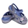 Crocs (PS) Outdoorové ploché podpatky lesklé sportovní modré sandály 206370-434