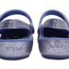 Crocs (PS) Outdoorové ploché podpatky lesklé sportovní modré sandály 206370-434