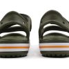 Crocs (PS) ploché neformální armádní zelené sandály 14854-309