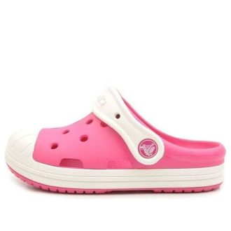 Crocs (PS) Small Crocs Outdoor na plochém podpatku Sportovní růžové sandály 202282-6MI